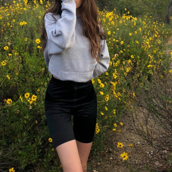 Urban Outfitters | Shorts | Urban Outfitters Zip Fly Black Satin Biker  Shorts | Poshmark